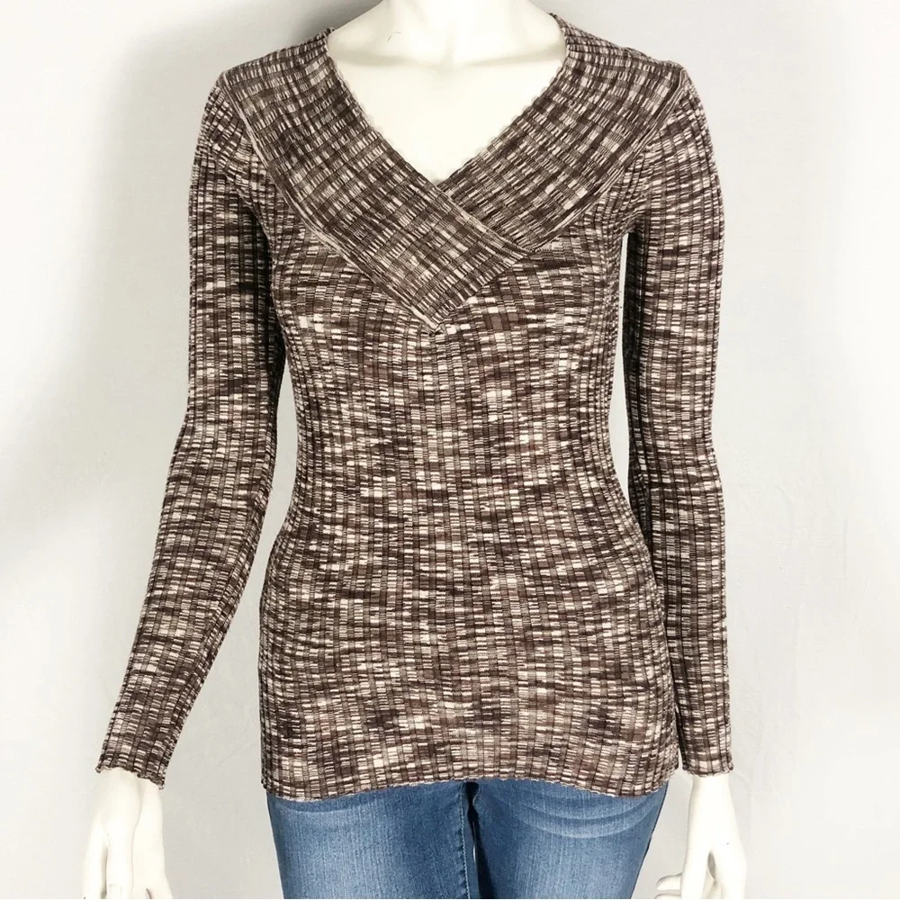 🤎 Love By Design Slim-Fit Brown Stretch Sweater | Size Medium🤎 - Picture 6 of 7